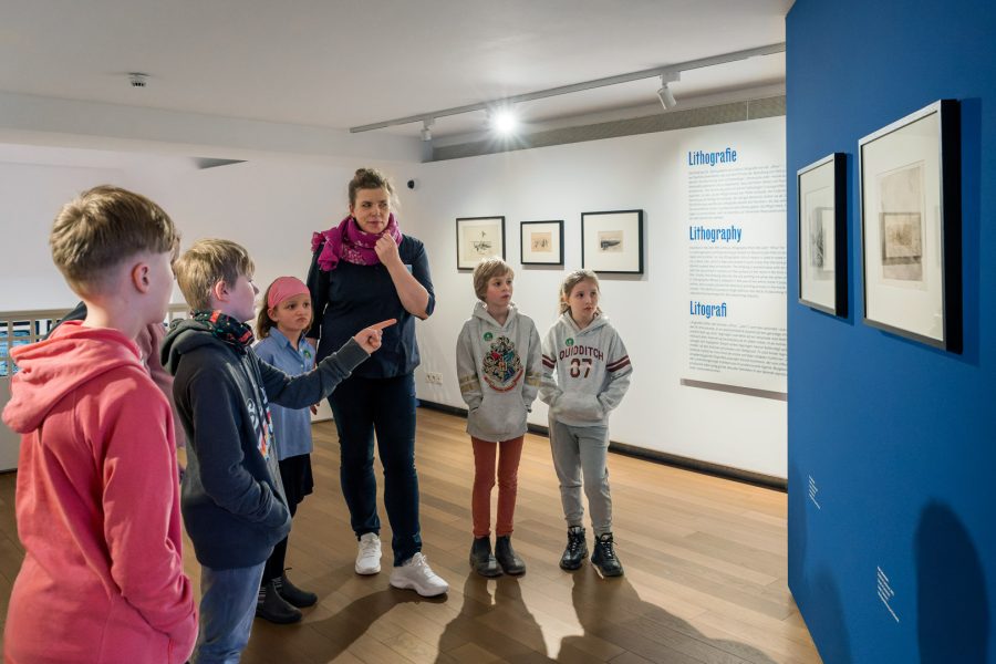 in der Ausstellung Dampfer, Deiche, Dramen