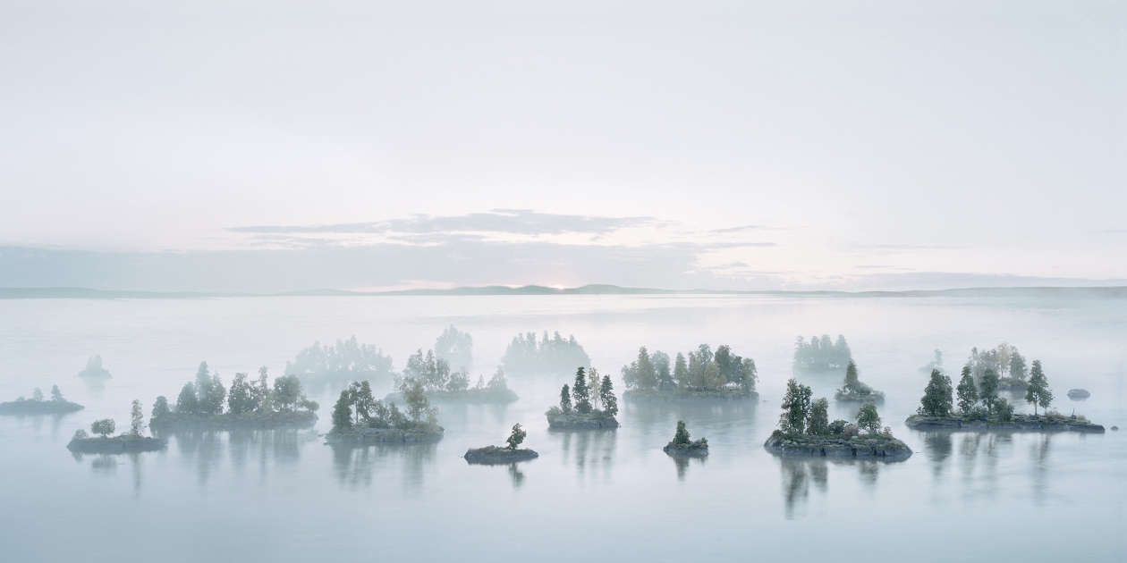 Thomas Wrede, Früher Morgen bei den Korallenmoosinseln, 2016, © Courtesy of the artist / VG Bild-Kunst, Bonn 2019