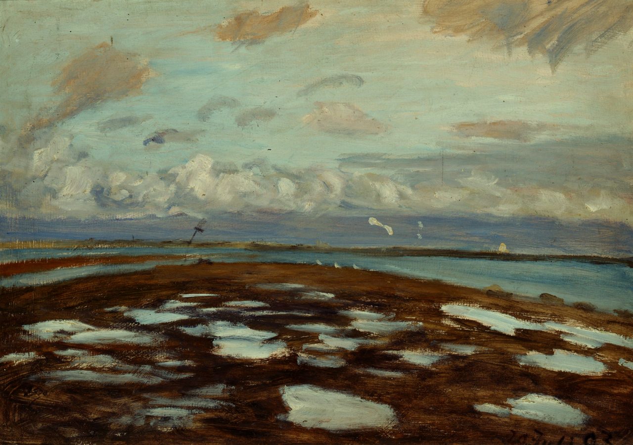 Otto Modersohn, Wattlandschaft vor Amrum