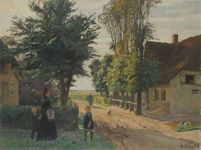 Otto Heinrich Engel, Dorfgasse in Alkersum