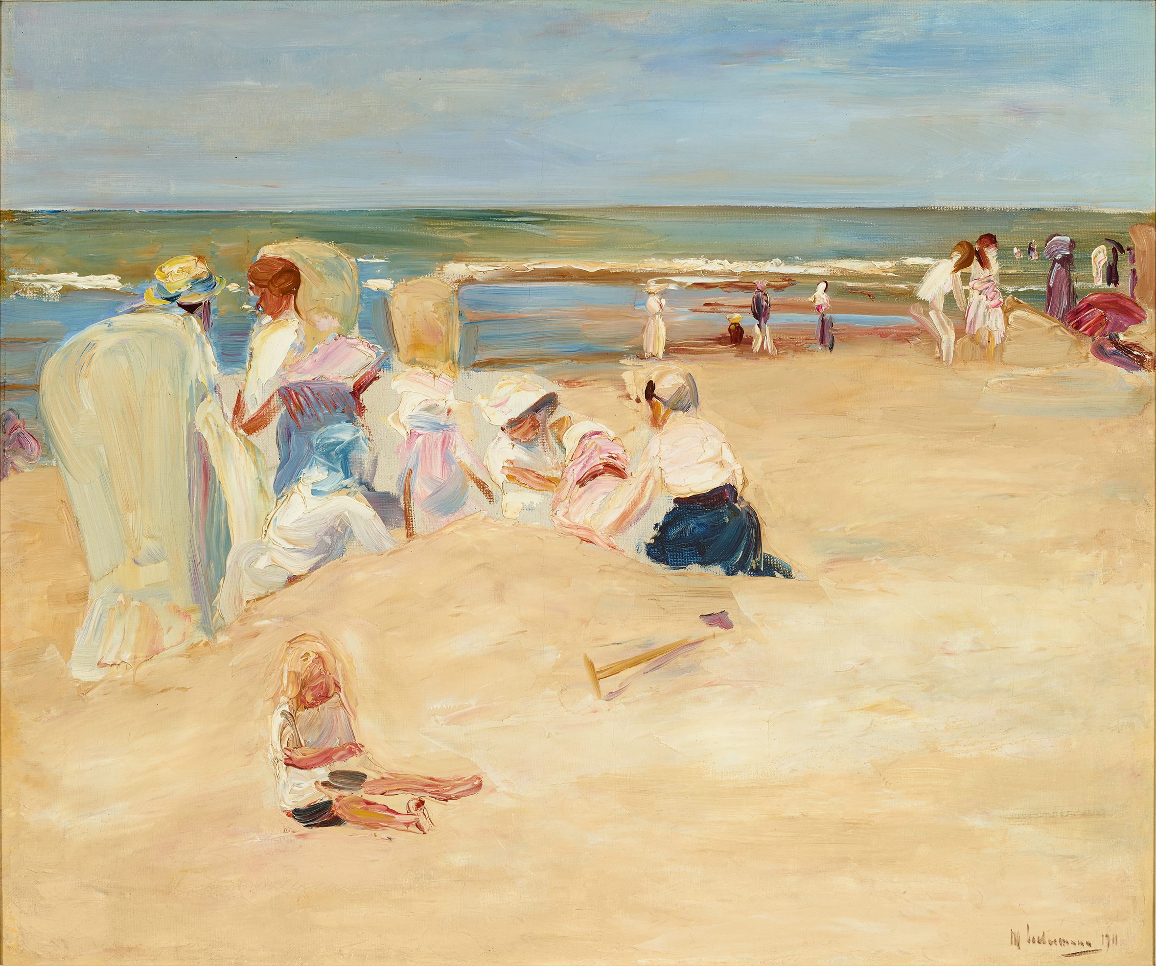 Max Liebermann, An der See – Strandbild, Impressionismus
