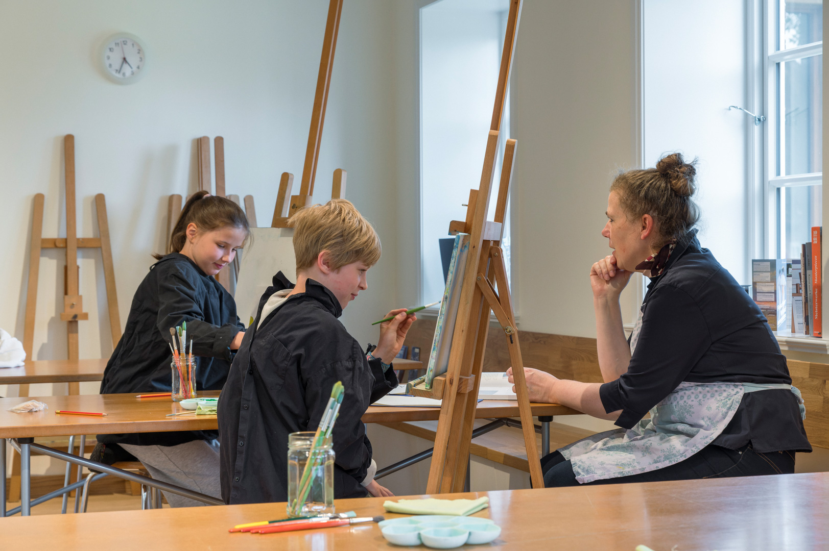 Workshop für Kinder an der Staffelei