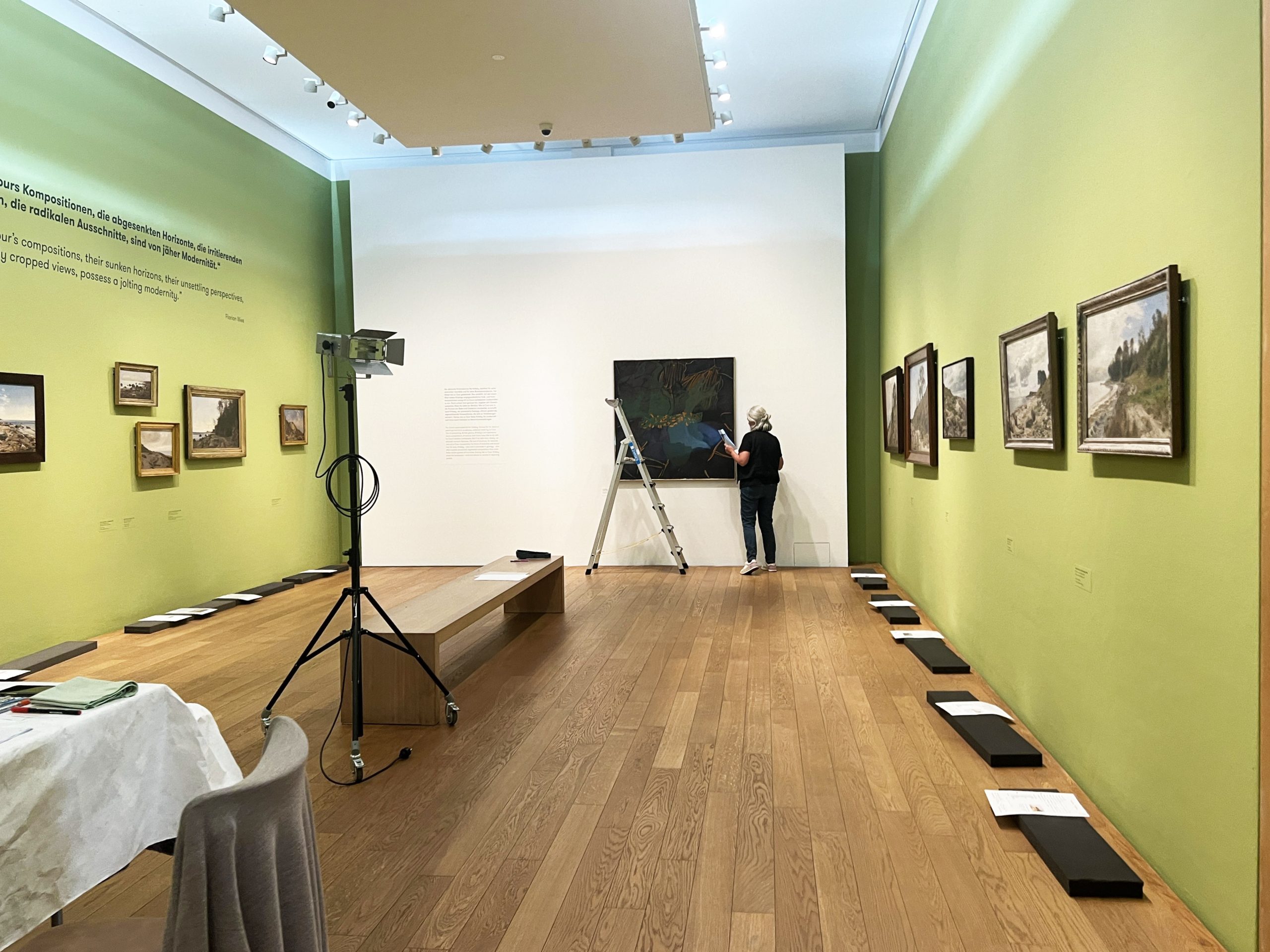 Abbau Ausstellung Janus la Cour