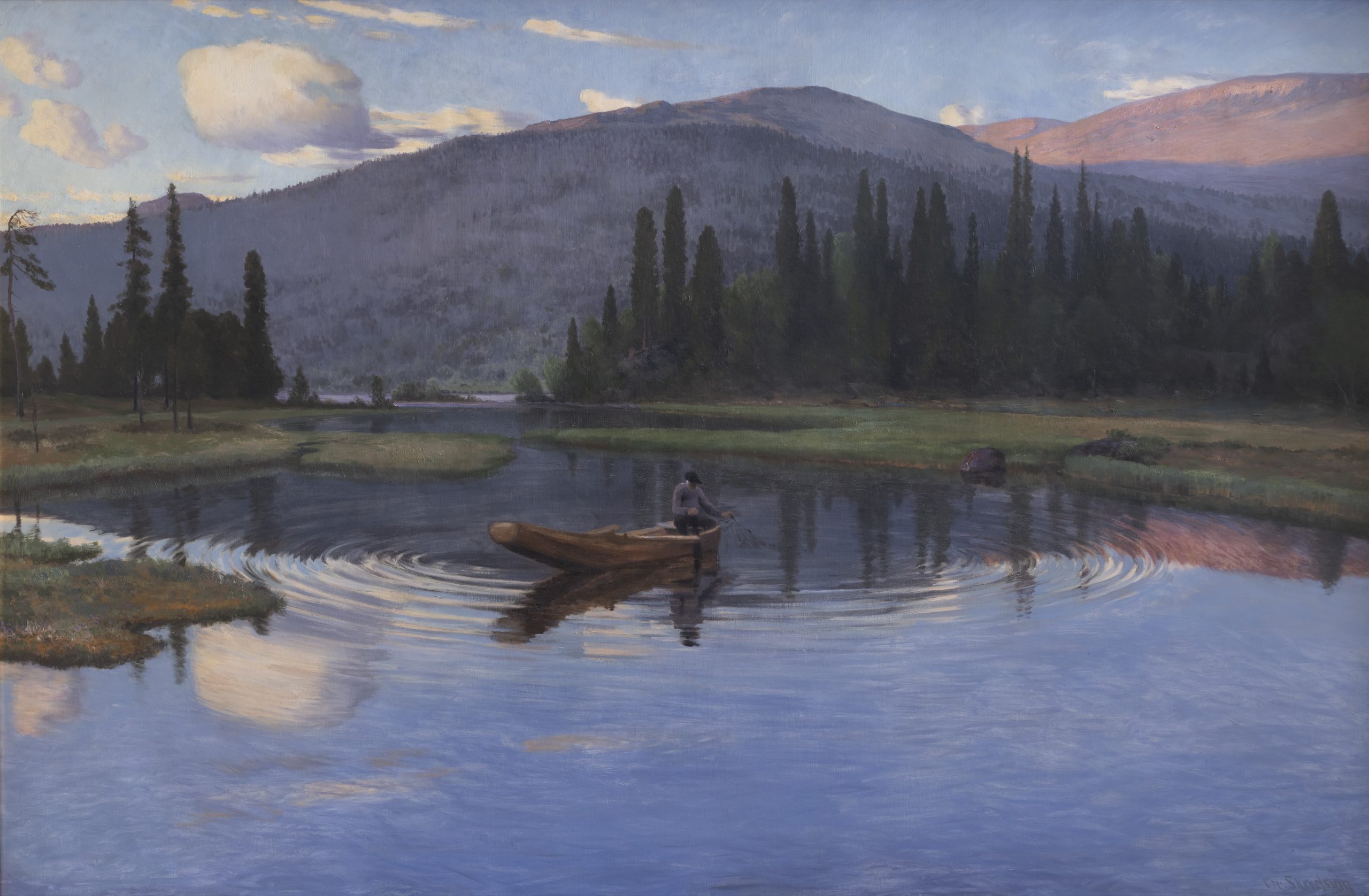 Christian Skredsvig, Der See Jupsjøen