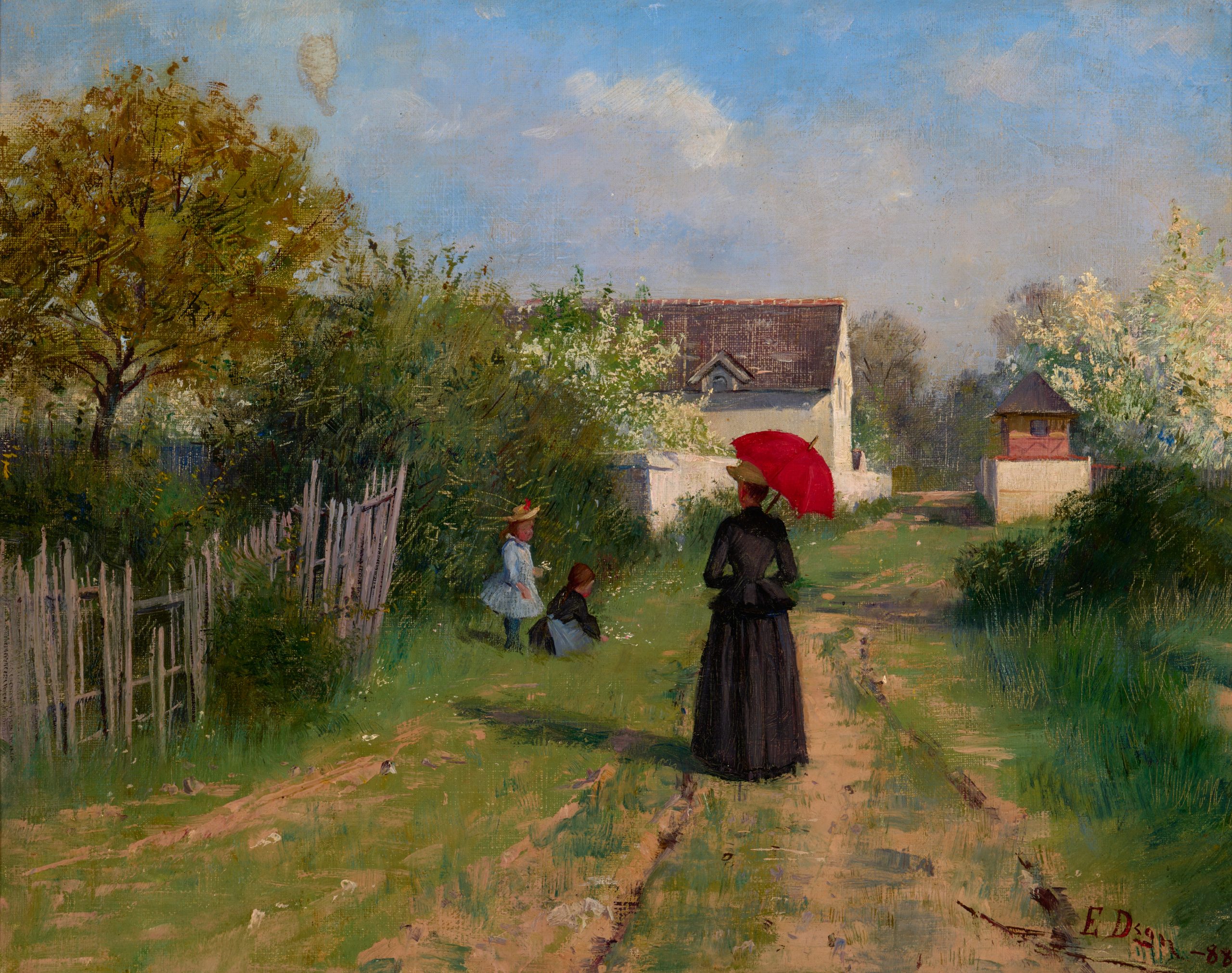 Elin Danielson-Gambogi, Dame mit rotem Schirm