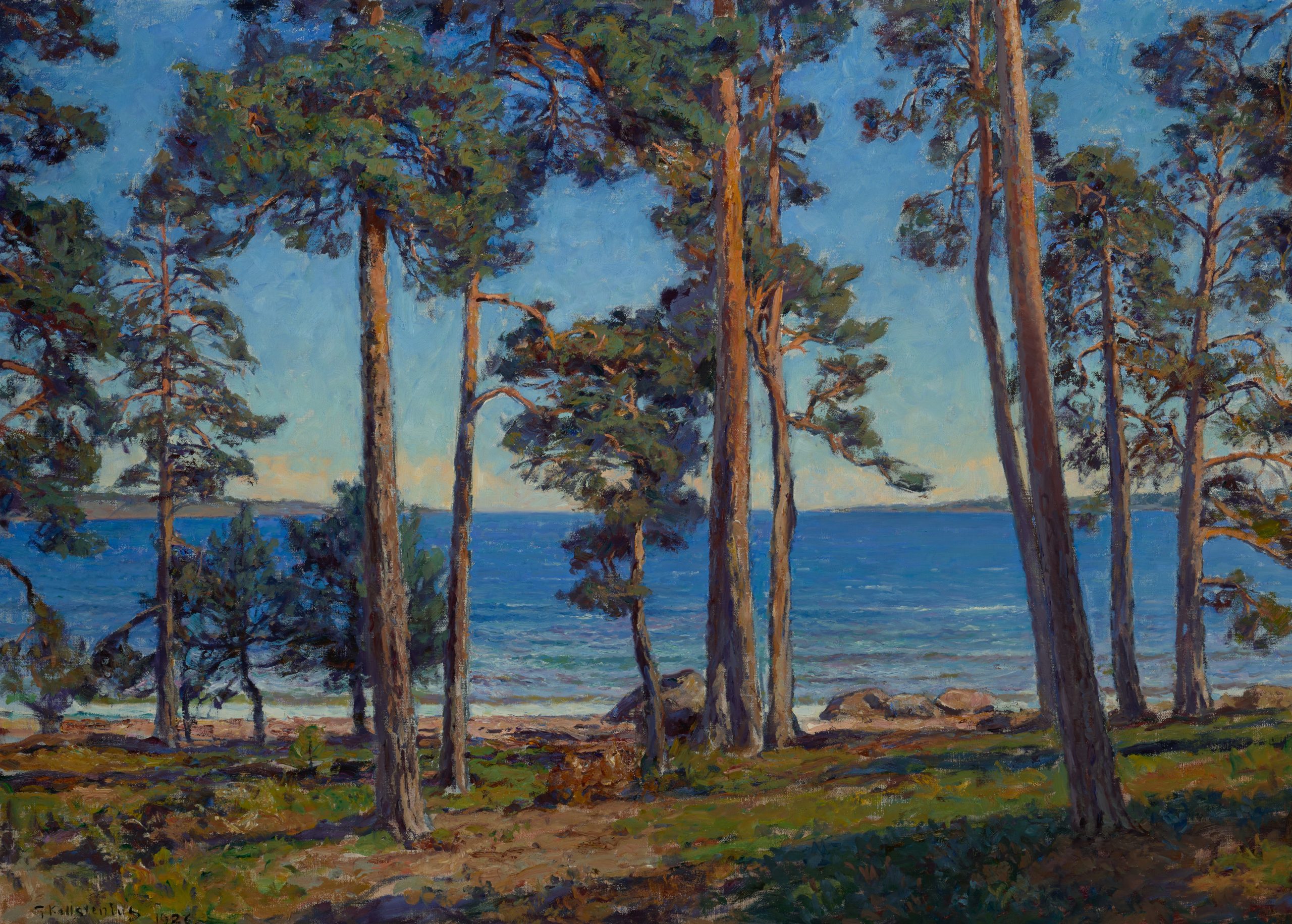 Gottfrid Kallstenius, Am Meer