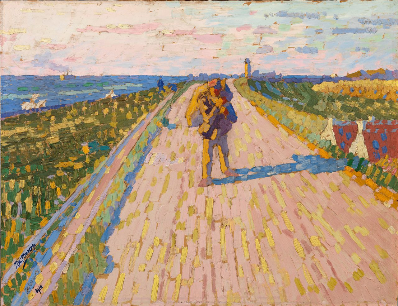 Jan Toorop, Deichweg bei Westkapelle, 1910