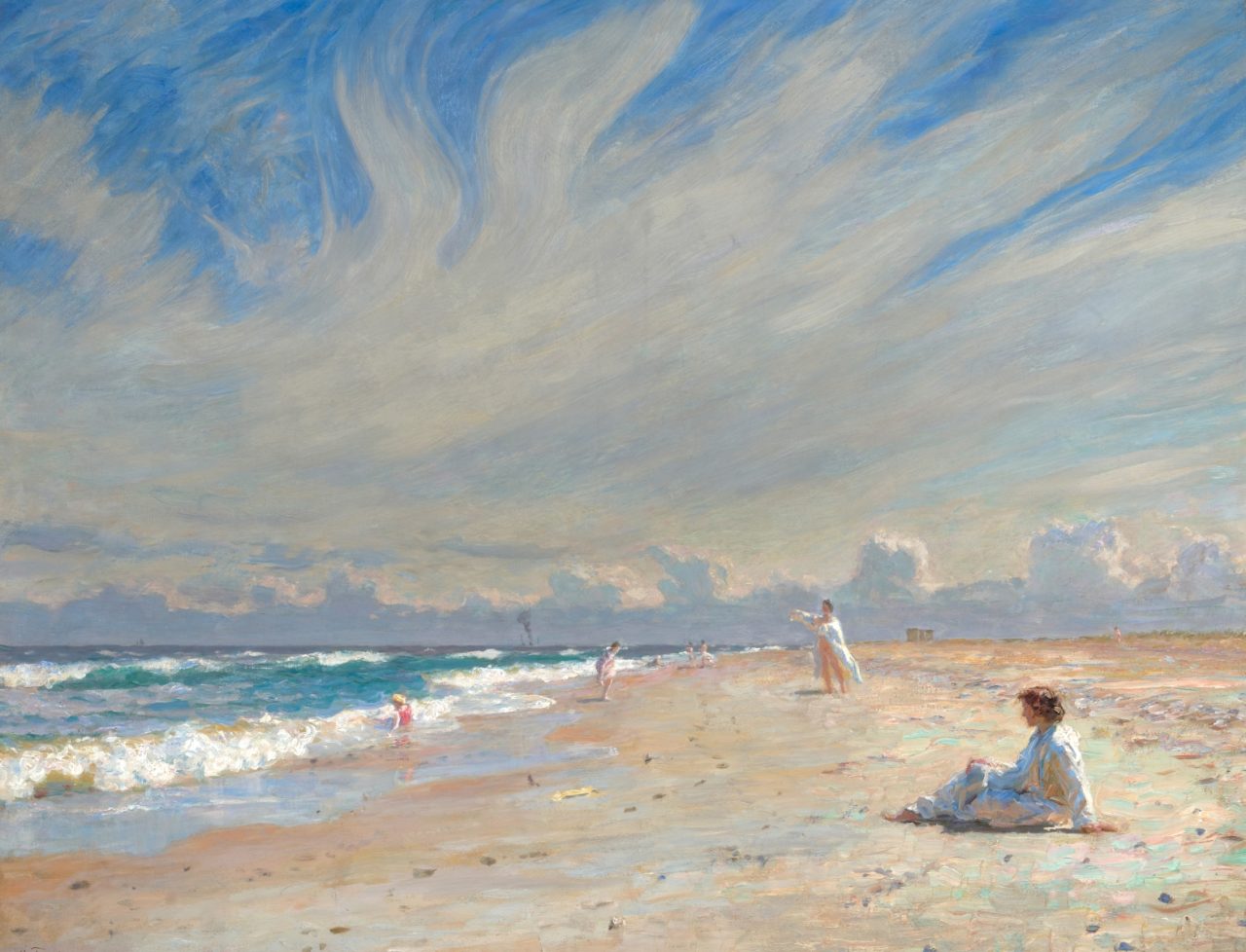 Laurits Tuxen, Badeleben an Skagens Nordstrand, 1909