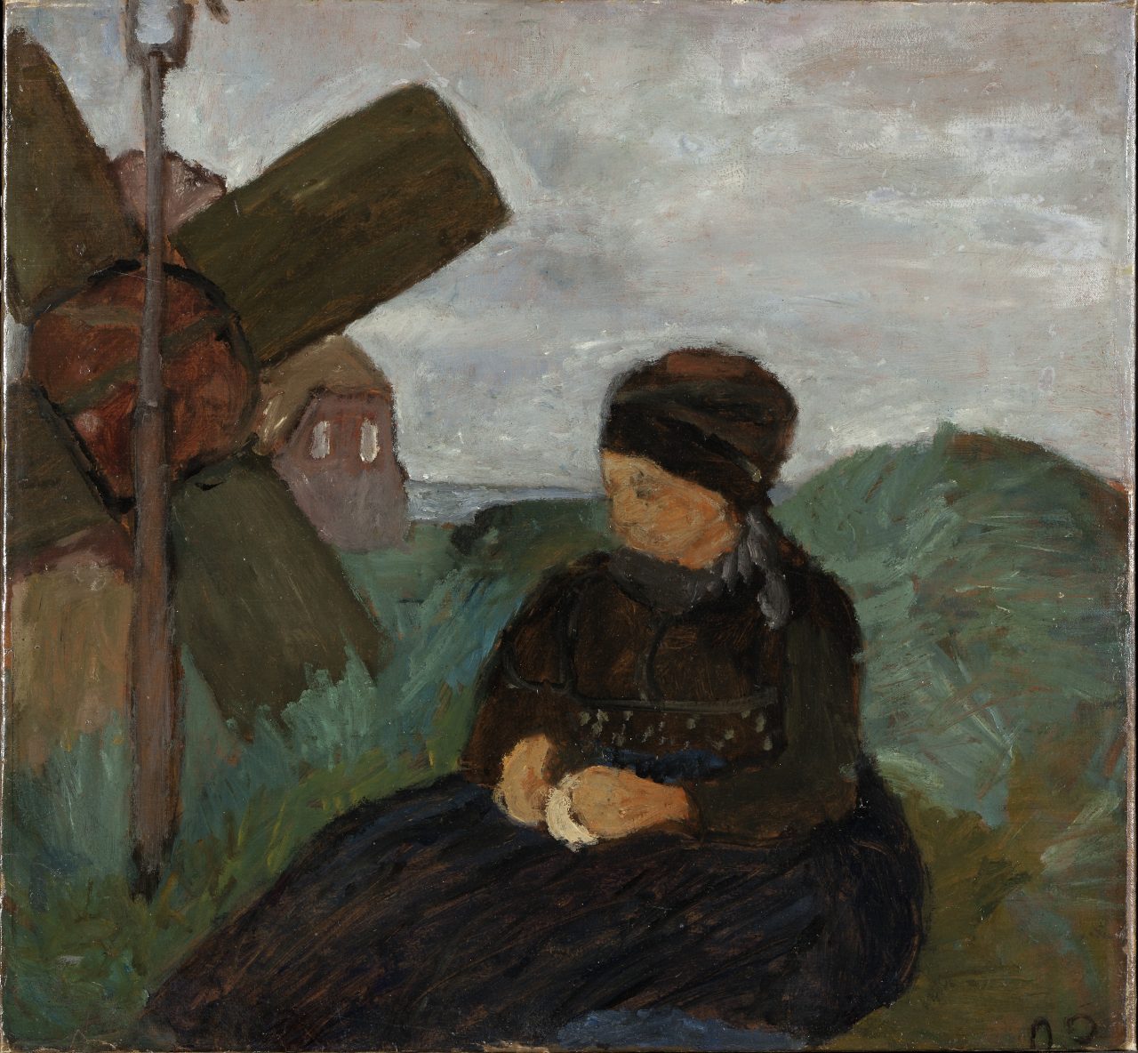 Paula Modersohn-Becker, Friesisches Mädchen in den Dünen