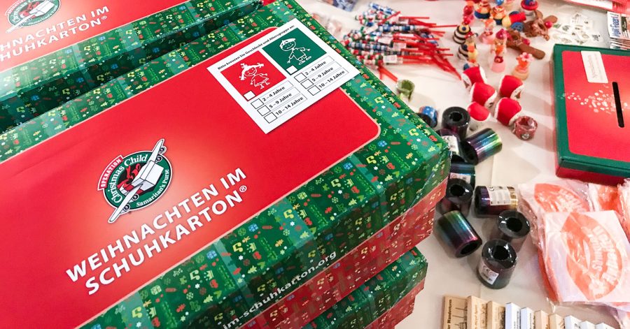 Weihnachten im Schuhkarton
